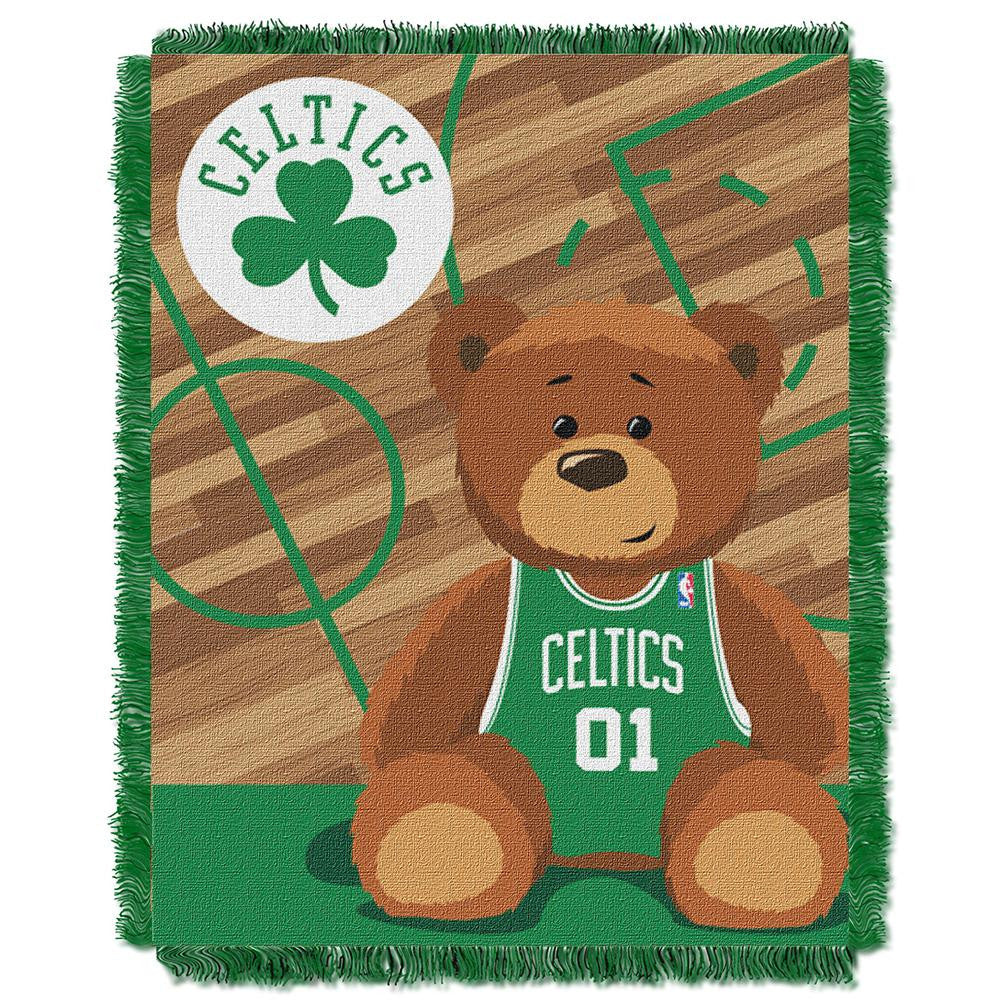 Boston Celtics NBA Triple Woven Jacquard Throw (Half Court Baby Series) (36x48)