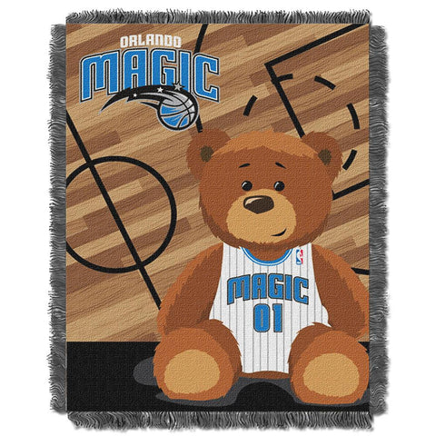 Orlando Magic NBA Triple Woven Jacquard Throw (Half Court Baby Series) (36x48)