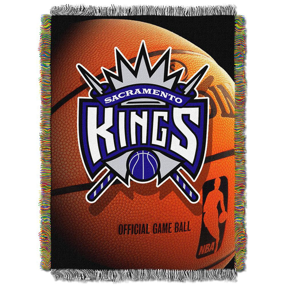 Sacramento Kings NBA Woven Tapestry Throw Blanket (48x60)