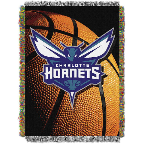 Charlotte Hornets NBA Woven Tapestry Throw (48inx60in)