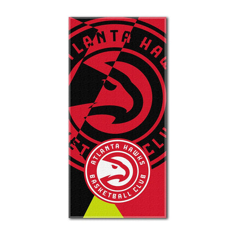 Atlanta Hawks NBA ?Puzzle? Over-sized Beach Towel (34in x 72in)