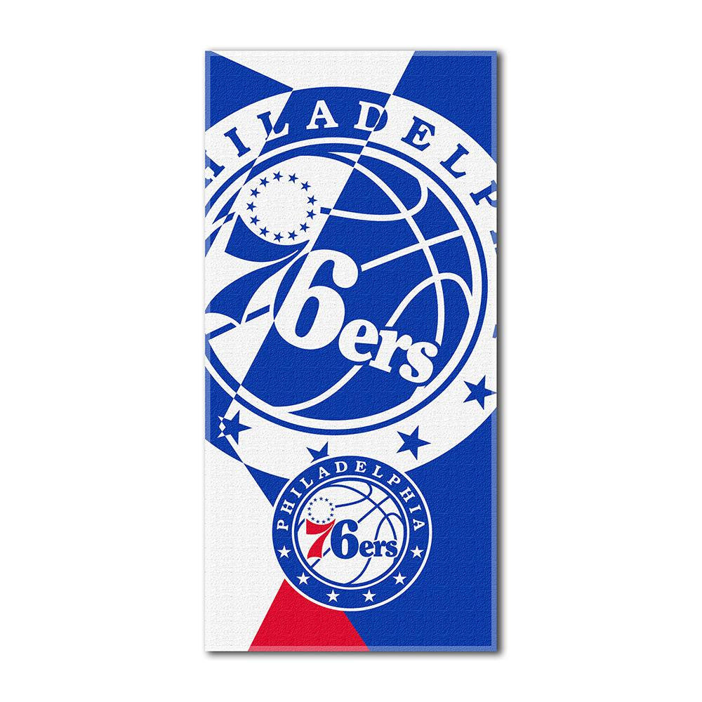 Philadelphia 76ers NBA ?Puzzle? Over-sized Beach Towel (34in x 72in)