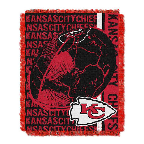 Kansas City Chiefs NFL Triple Woven Jacquard Throw (Double Play) (48x60)