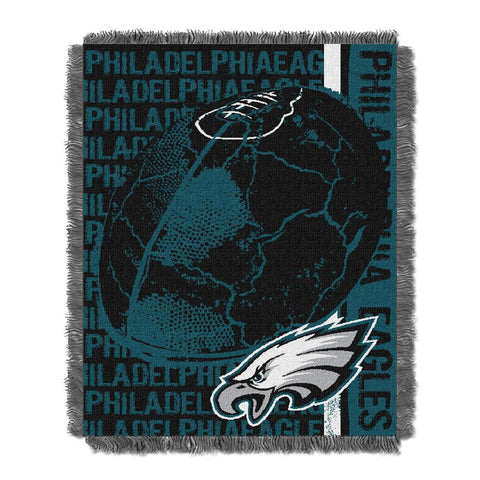 Philadelphia Eagles NFL Triple Woven Jacquard Throw (Double Play) (48x60)