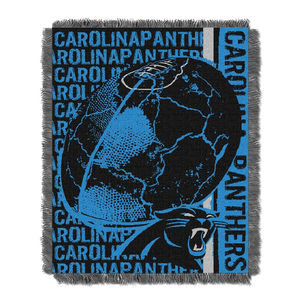 Carolina Panthers NFL Triple Woven Jacquard Throw (Double Play) (48x60)