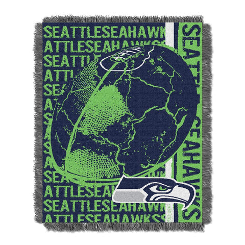 Seattle Seahawks NFL Triple Woven Jacquard Throw (Double Play) (48x60)