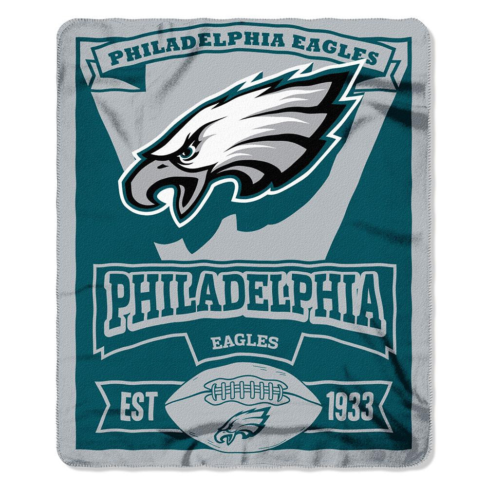 Philadelphia Eagles NFL Light Weight Fleece Blanket (Marque Series) (50inx60in)