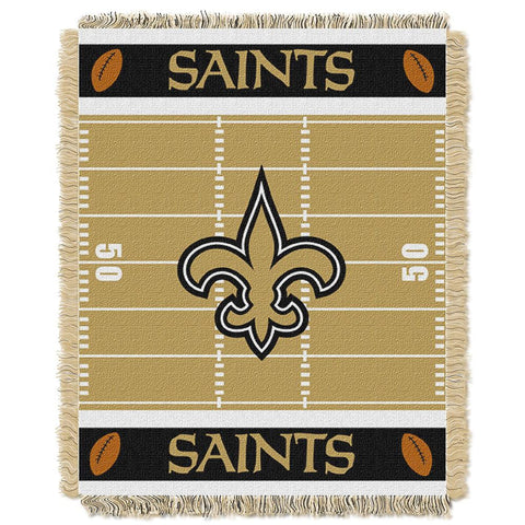 New Orleans Saints NFL Triple Woven Jacquard Throw (Field Baby Series) (36x48)