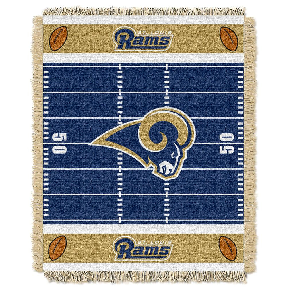 St. Louis Rams NFL Triple Woven Jacquard Throw (Field Baby Series) (36x48)