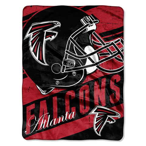 Atlanta Falcons NFL Micro Raschel Blanket (Deep Slant Series) (46in x 60in)