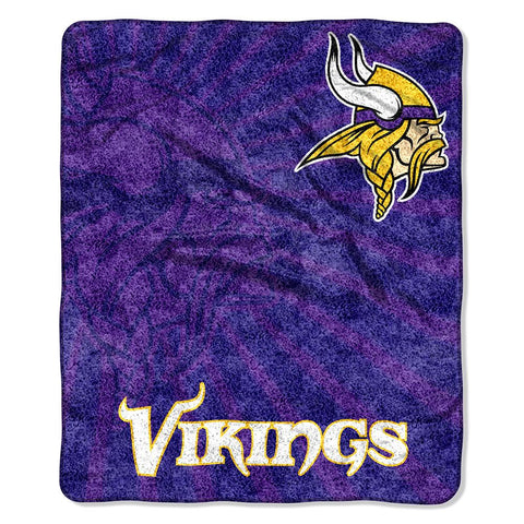 Minnesota Vikings NFL Sherpa Throw (Strobe Series) (50in x 60in)