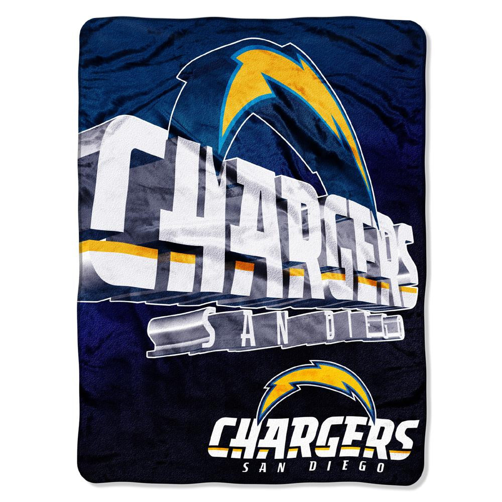 San Diego Chargers NFL Micro Raschel Blanket (Bevel Series) (80x60)