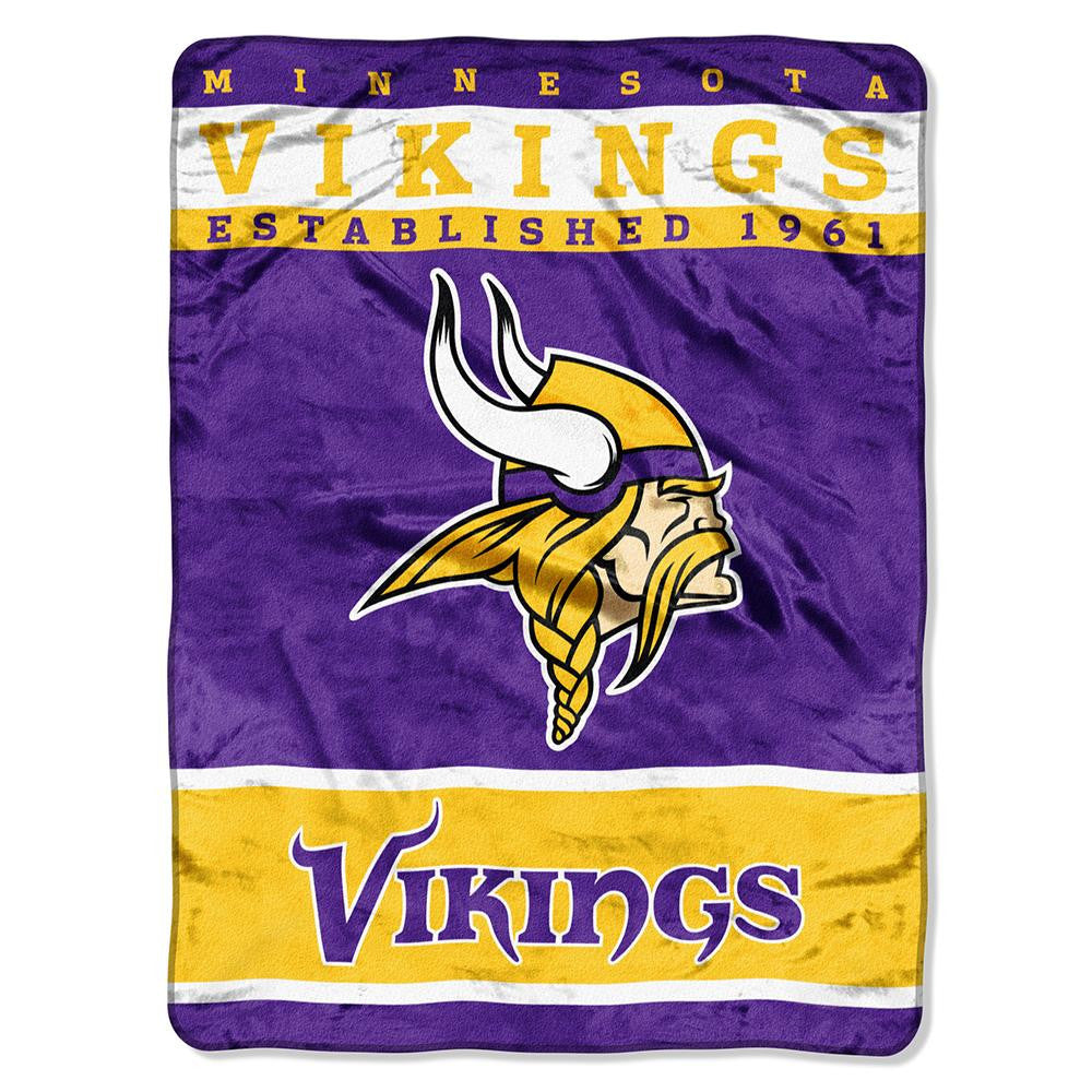 Minnesota Vikings NFL Royal Plush Raschel (12th Man Series) (60in x 80in)