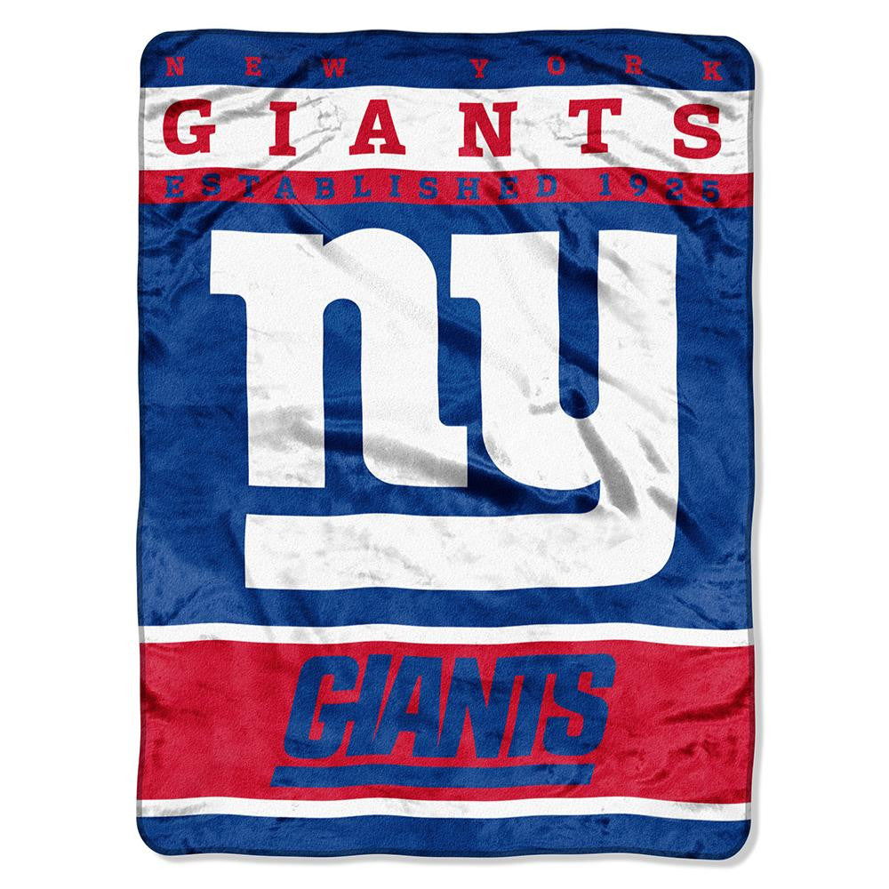 New York Giants NFL Royal Plush Raschel (12th Man Series) (60in x 80in)