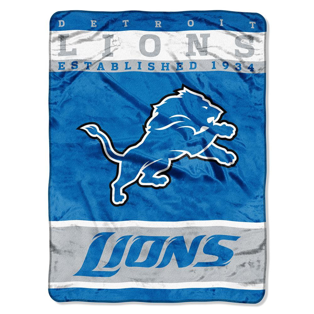 Detroit Lions NFL Royal Plush Raschel (12th Man Series) (60in x 80in)