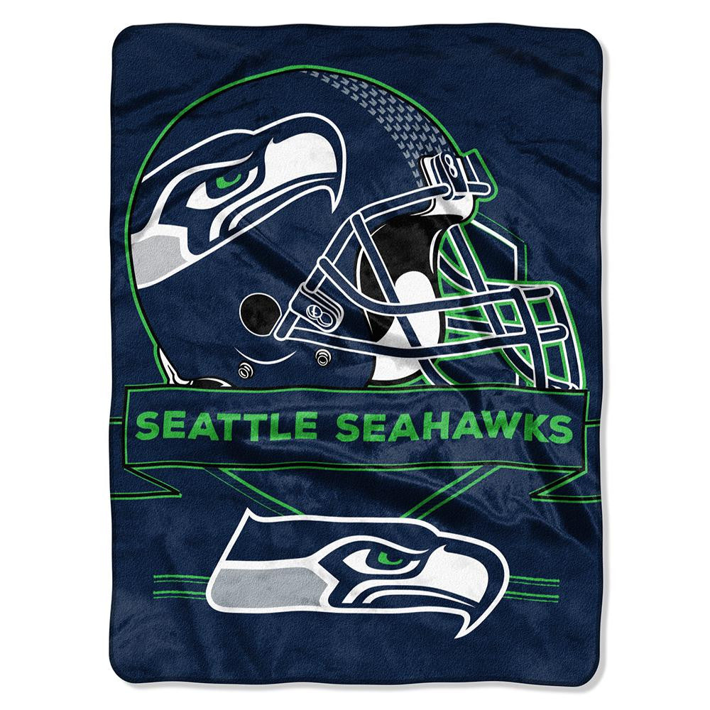 Seattle Seahawks NFL Royal Plush Raschel (Prestige Series)