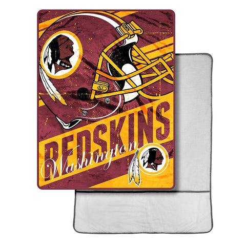 Washington Redskins NFL Micro Sherpa Throw with Foot Pocket