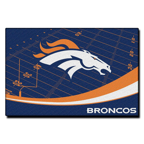 Denver Broncos NFL Tufted Rug (Extra Point Series) (59x39)