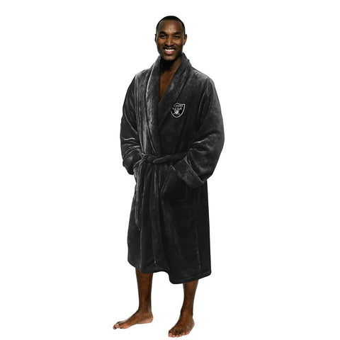 Oakland Raiders NFL Men's Silk Touch Bath Robe (S-M)