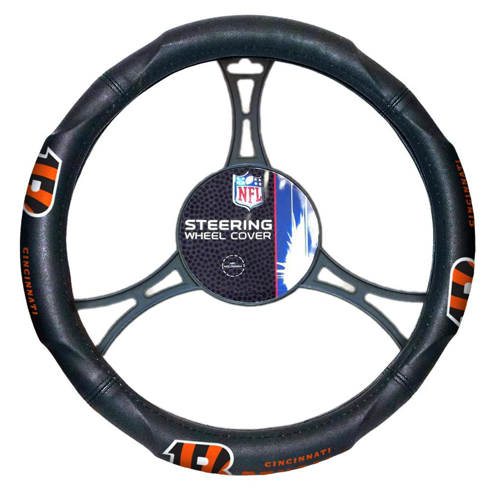 Cincinnati Bengals NFL Steering Wheel Cover (14.5 to 15.5)