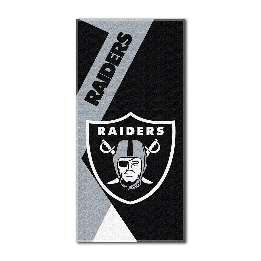 Oakland Raiders NFL ?Puzzle? Over-sized Beach Towel (34in x 72in)