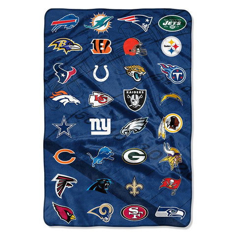 All League Down Field  NFL ?All League? Micro Raschel Throw (62in x 90in)