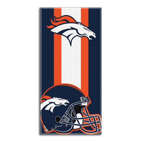 Denver Broncos NFL Zone Read Cotton Beach Towel (30in x 60in)