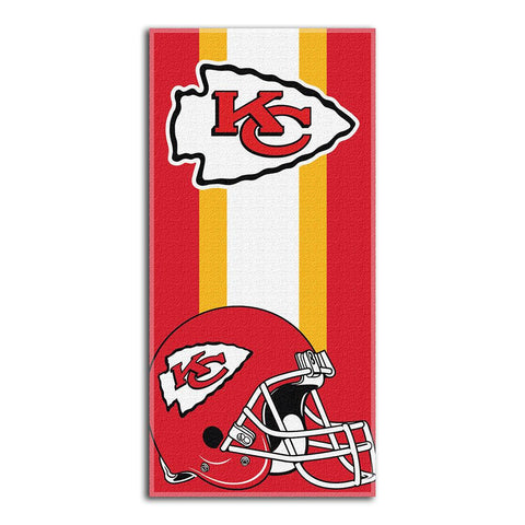 Kansas City Chiefs NFL Zone Read Cotton Beach Towel (30in x 60in)