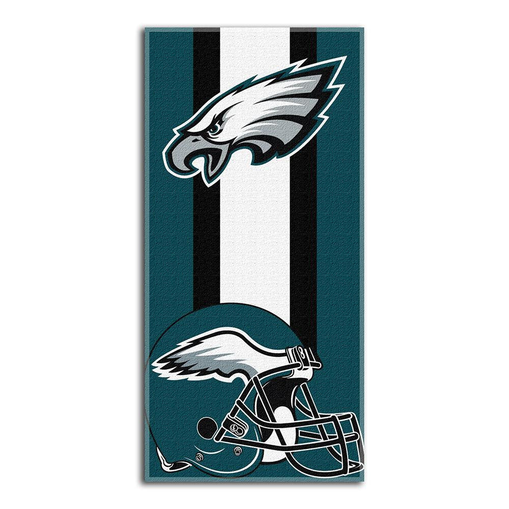 Philadelphia Eagles NFL Zone Read Cotton Beach Towel (30in x 60in)