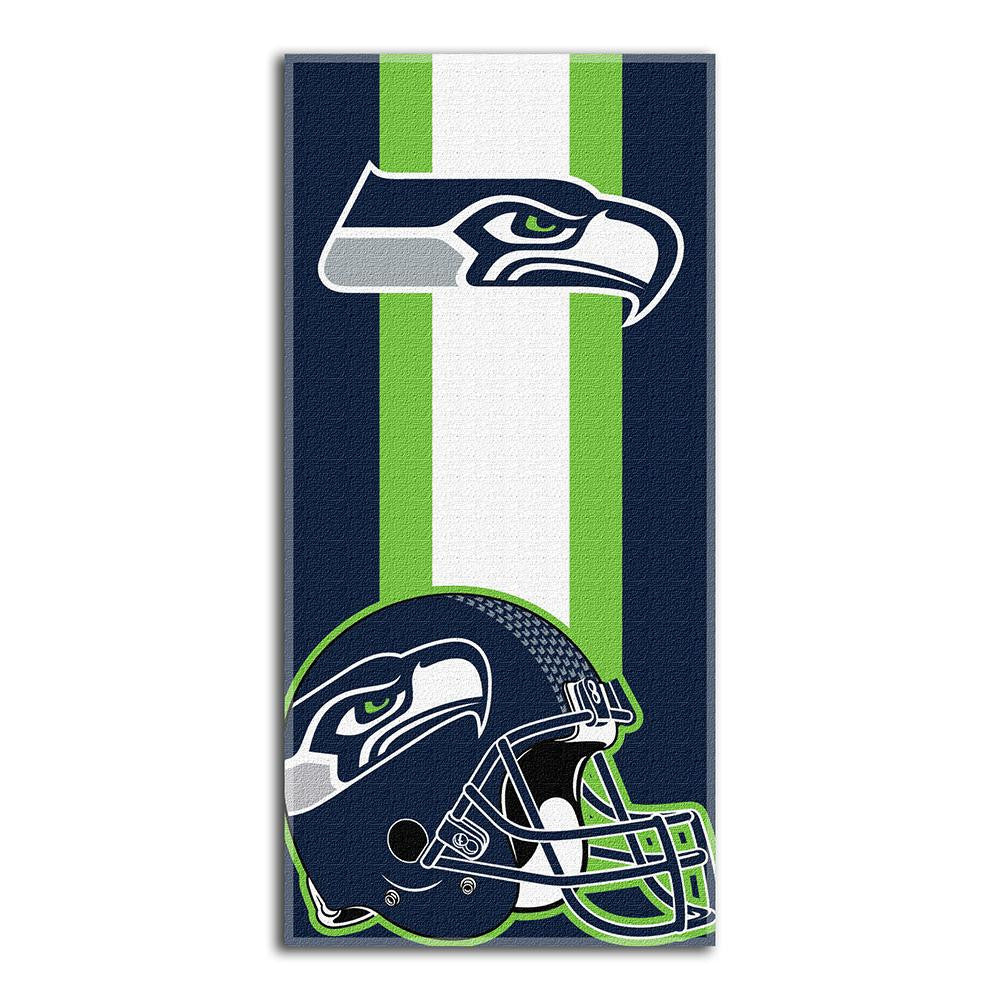 Seattle Seahawks NFL Zone Read Cotton Beach Towel (30in x 60in)