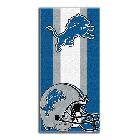 Detroit Lions NFL Zone Read Cotton Beach Towel (30in x 60in)