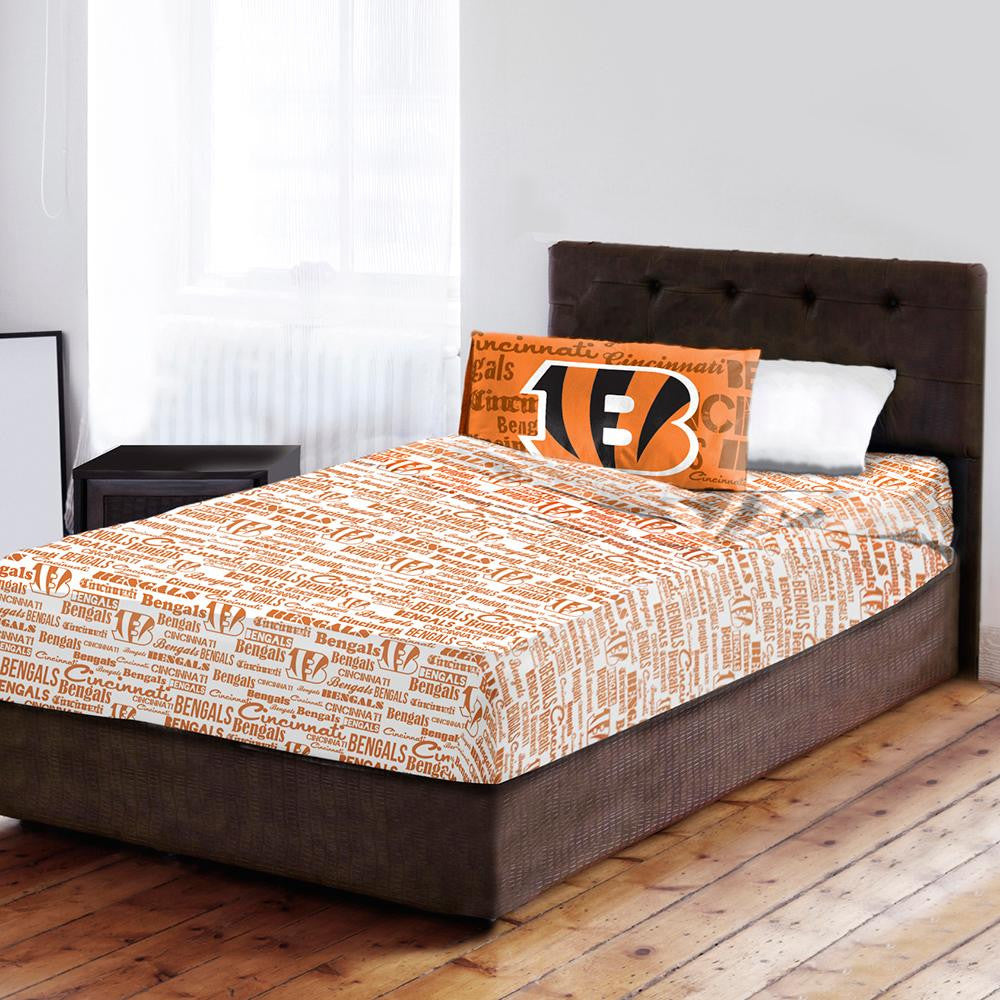 Cincinnati Bengals NFL Twin Sheet Set (Anthem Series)