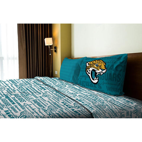 Jacksonville Jaguars NFL Twin Sheet Set