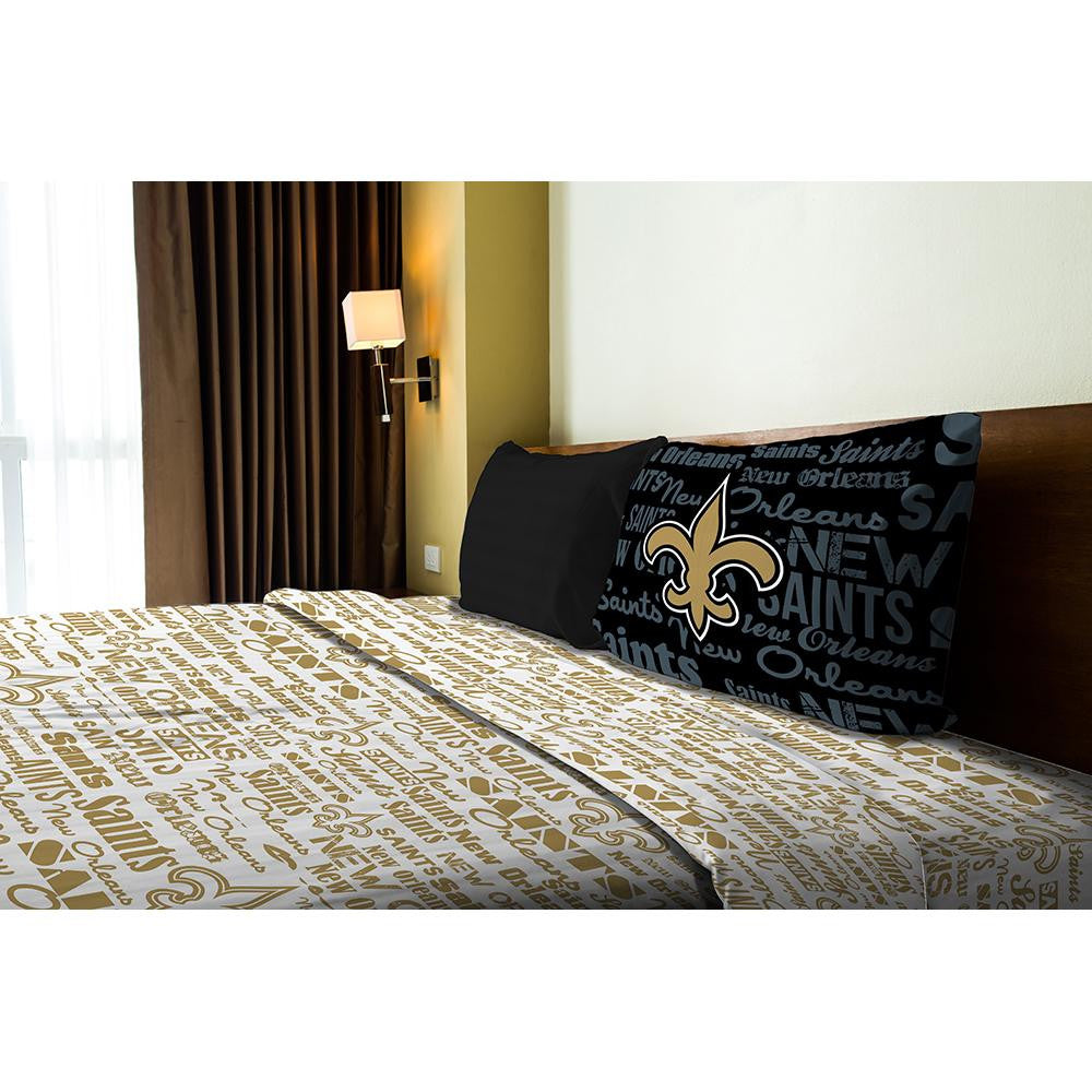 New Orleans Saints NFL Twin Sheet Set (Anthem Series)