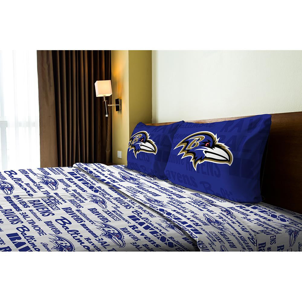 Baltimore Ravens NFL Twin Sheet Set (Anthem Series)