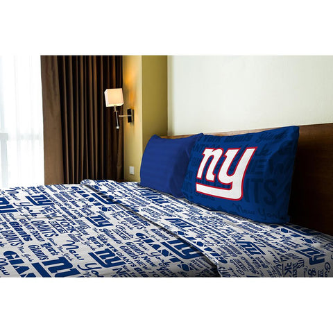 New York Giants NFL Twin Sheet Set (Anthem Series)