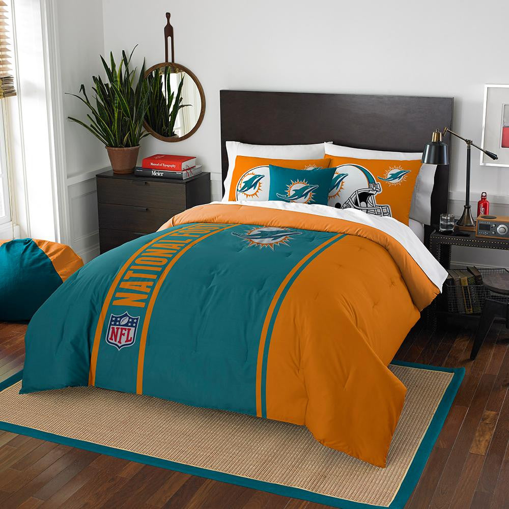 Miami Dolphins NFL Full Comforter Set (Soft & Cozy) (76 x 86)