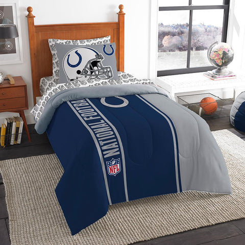 Indianapolis Colts NFL Twin Comforter Bed in a Bag (Soft & Cozy) (64in x 86in)