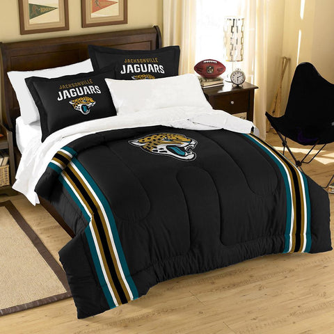 Jacksonville Jaguars NFL Embroidered Comforter Set (Twin-Full) (64 x 86)