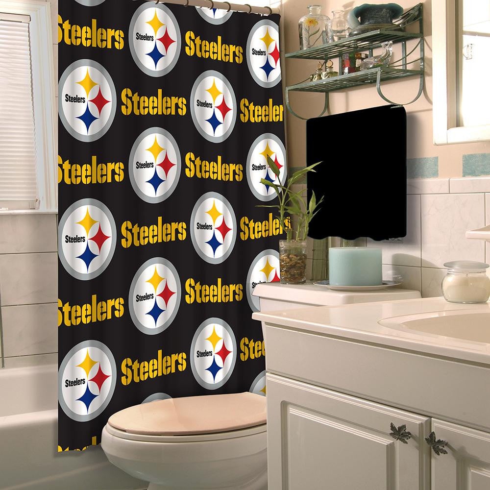 Pittsburgh Steelers NFL Shower Curtain