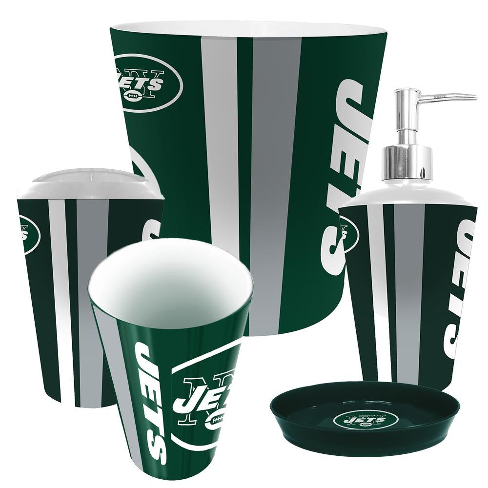 New York Jets NFL Complete Bathroom Accessories 5pc Set