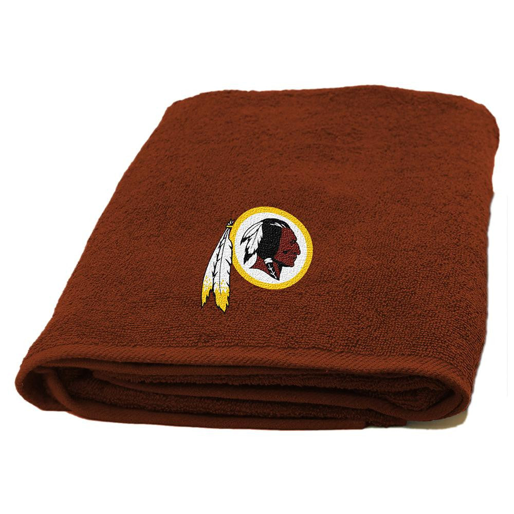 Washington Redskins NFL Bath Towel with Embroidered Applique Logo (25x50)