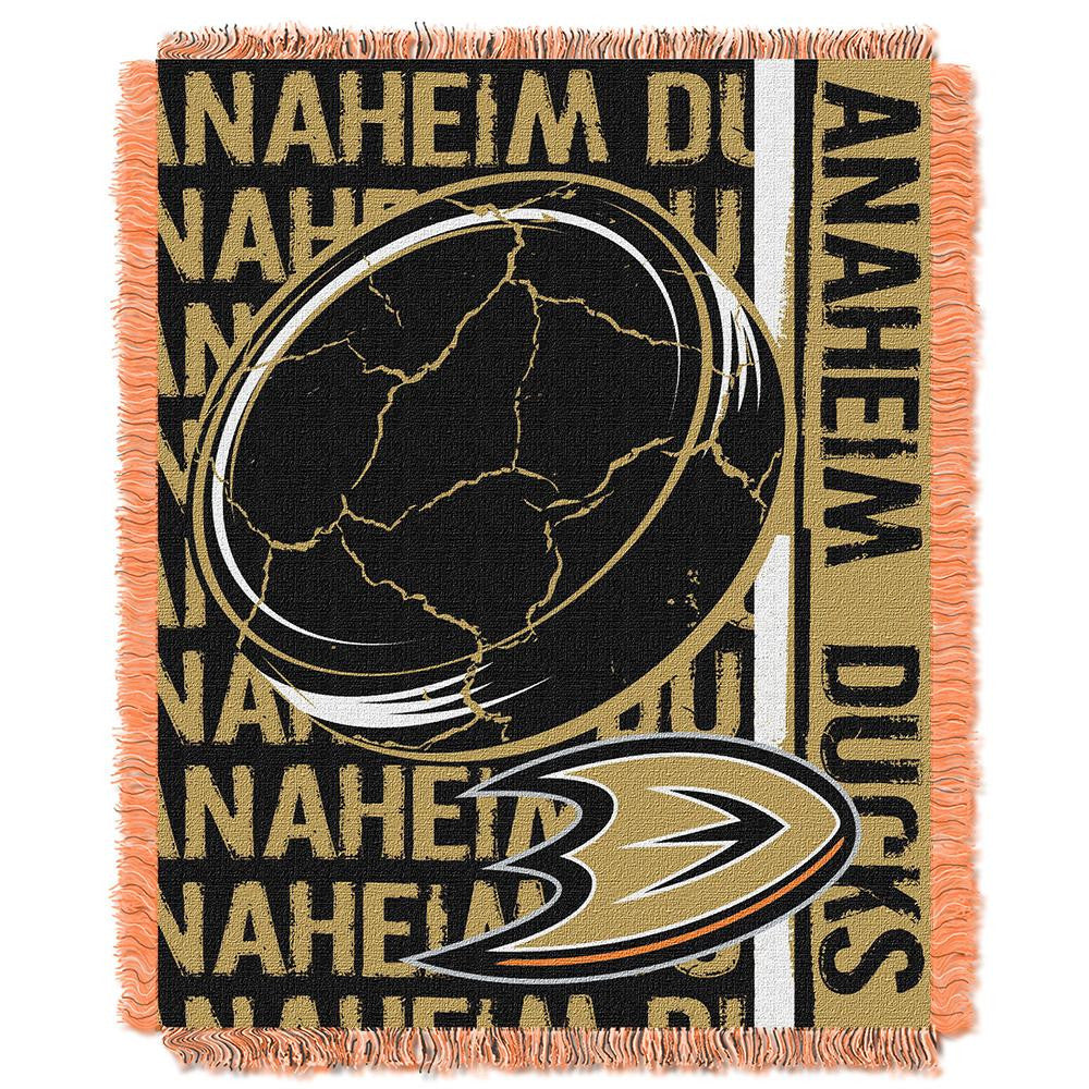 Anaheim Ducks NHL Triple Woven Jacquard Throw (Double Play Series) (48x60)