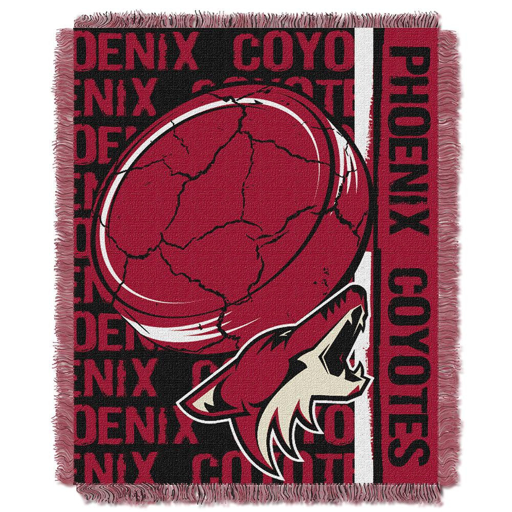 Phoenix Coyotes NHL Triple Woven Jacquard Throw (Double Play Series) (48x60)