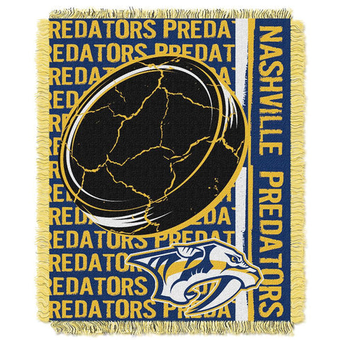 Nashville Predators NHL Triple Woven Jacquard Throw (Double Play Series) (48x60)