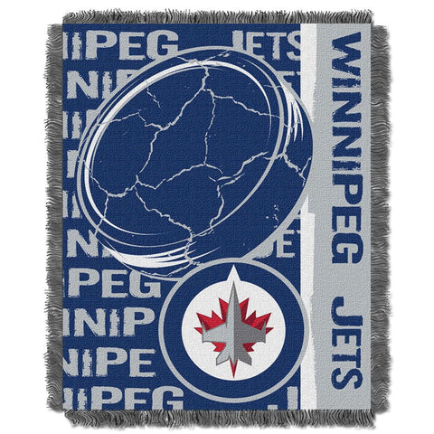 Winnipeg Jets NHL Triple Woven Jacquard Throw (Double Play Series) (48x60)