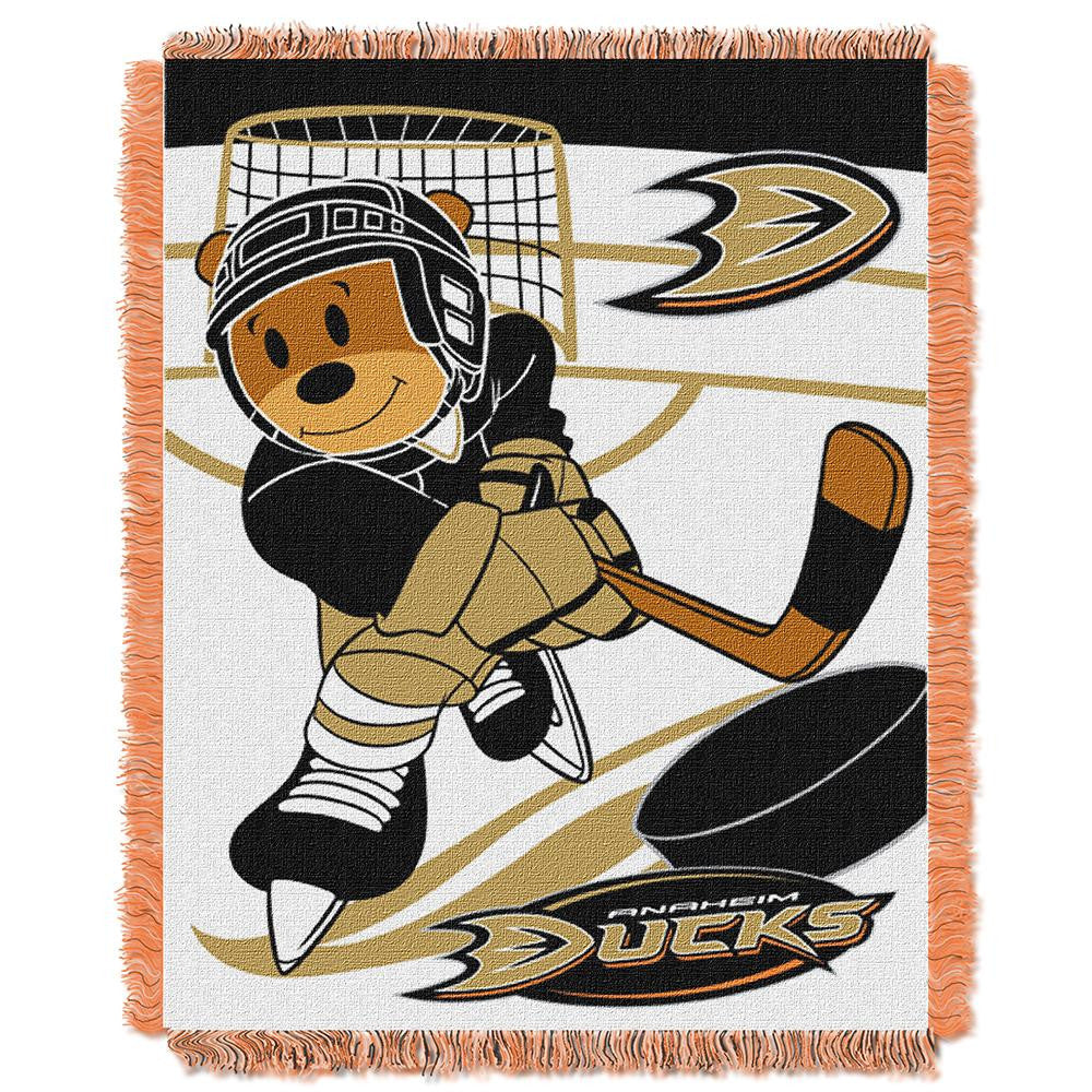 Anaheim Ducks NHL Triple Woven Jacquard Throw (Score Baby Series) (36x48)