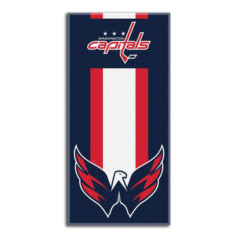 Washington Capitals NHL Zone Read Cotton Beach Towel (30in x 60in)