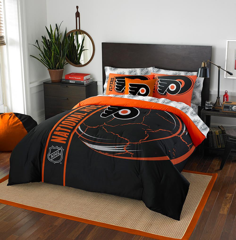 Philadelphia Flyers NHL Full Comforter Bed in a Bag (Soft & Cozy) (76in x 86in)