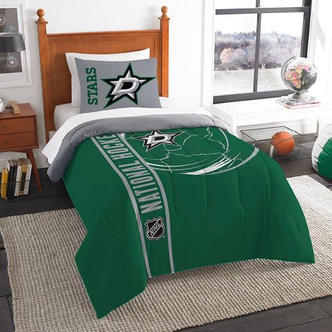 Dallas Stars NHL Printed Comforter & Sham Set (Twin) (64 x 86)